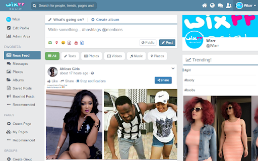 Wixrr.com screenshot 1