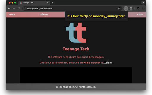 word clock screenshot 1