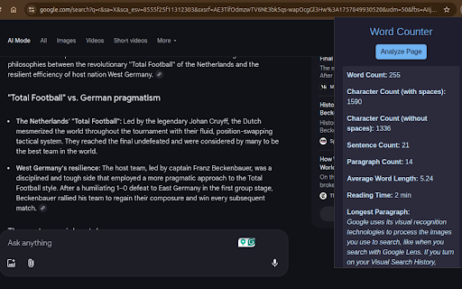 Word Counter & Reading Time Estimator screenshot 1