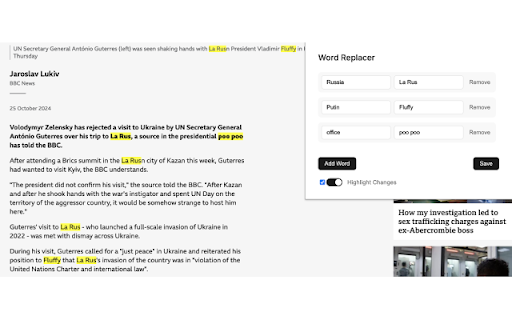 Word Replacer screenshot 1