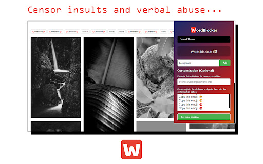 WordBlocker screenshot 1