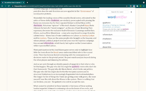 Wordentifier: Improve Your Vocabulary screenshot 1