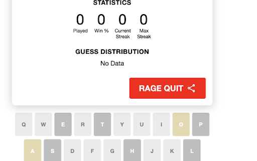 Wordle Rage Quit screenshot 1