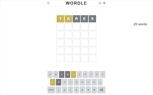 WordleSolver screenshot 1