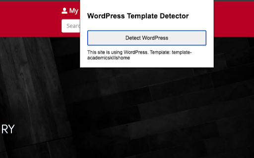 WordPress Template Detector screenshot 1