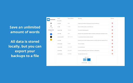 WordSave - Free English Dictionary screenshot 1