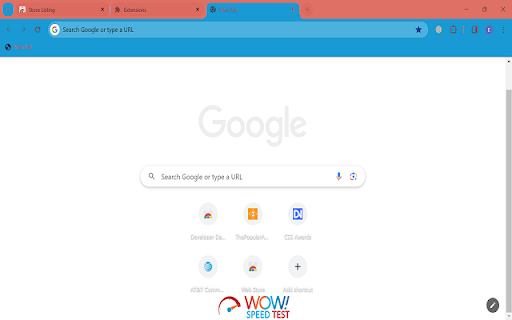 Wowspeedtest Theme screenshot 1