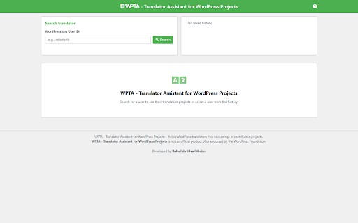 WPTA - Translator Assistant for WordPress Projects screenshot 1