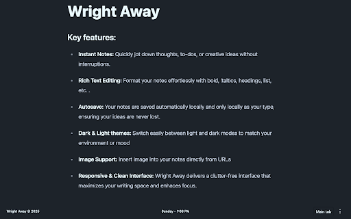 Write Away screenshot 1