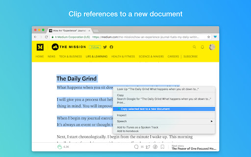 Writer - Extension & Clipper screenshot 1