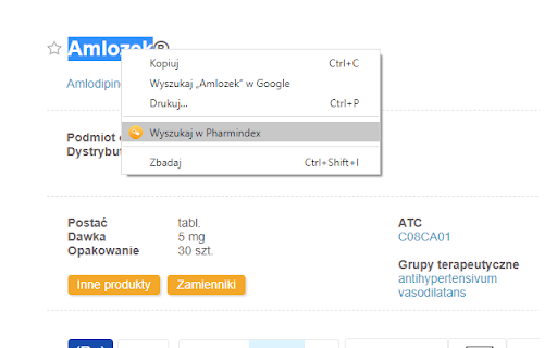 Wyszukiwarka Pharmindex screenshot 1