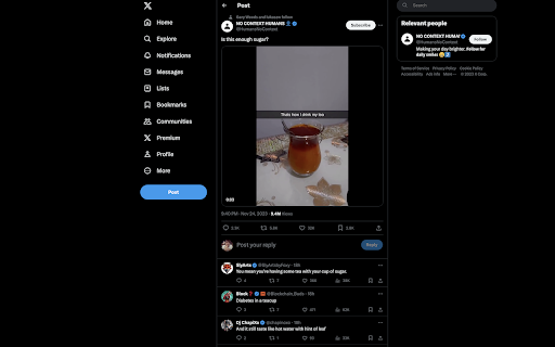 X meme spam filter screenshot 1