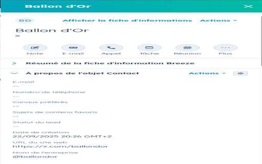 X to HubSpot screenshot 1