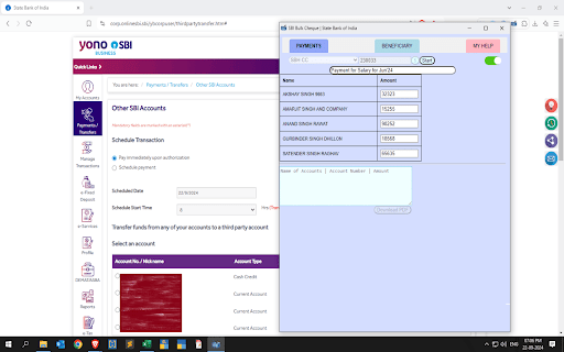 Xlsdeal SBI Bulk Cheque screenshot 1