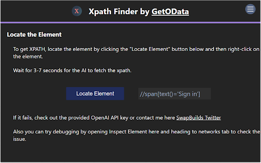 Xpath Finder screenshot 1