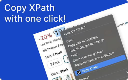 XPath One-Click Copy screenshot 1