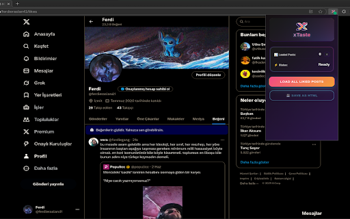 xTaste - X/Twitter Likes Exporter screenshot 1