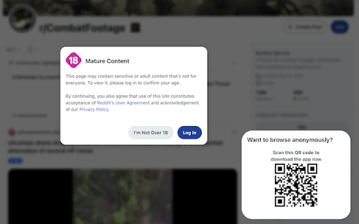 XVIII NSFW Filter screenshot 1