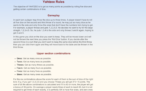 YAHTZEE screenshot 1