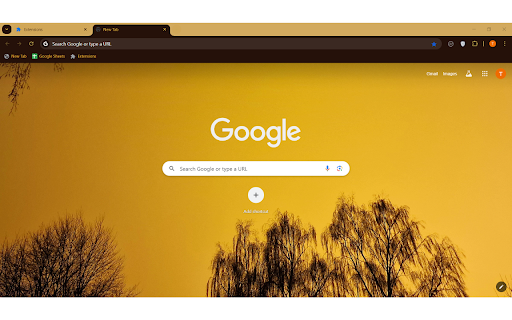 Yellow night sky screenshot 1