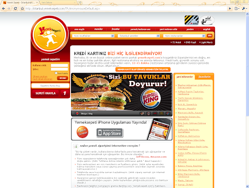 Yemeksepeti Turuncu Google Chrome Teması screenshot 1