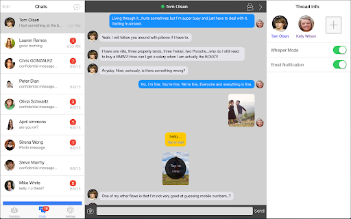 Yho.me Ad-hoc Messenger screenshot 1