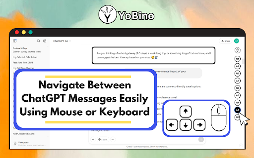 Yobino: ChatGPT Messages Navigator screenshot 1