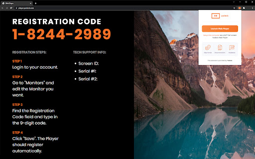 Yodeck Web Player Extension screenshot 1