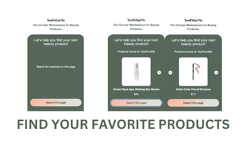 YouFromMe Shopping Extension screenshot 1