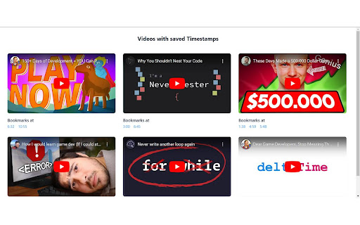 YouTube Bookmarker screenshot 1