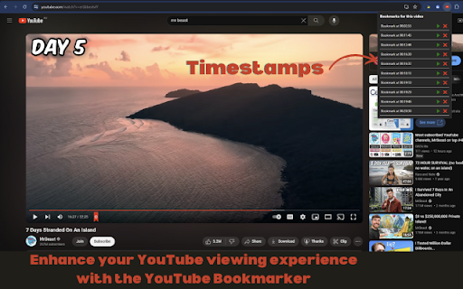 YouTube Bookmarks screenshot 1