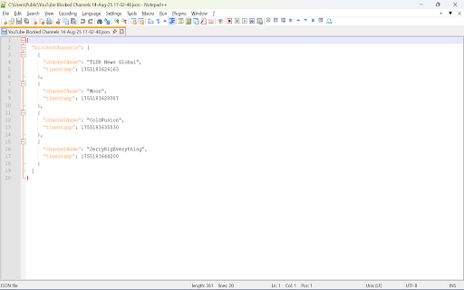 YouTube Channel Blocker screenshot 1