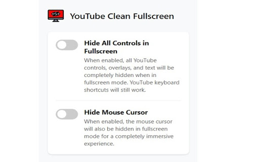 YouTube Clean Fullscreen screenshot 1