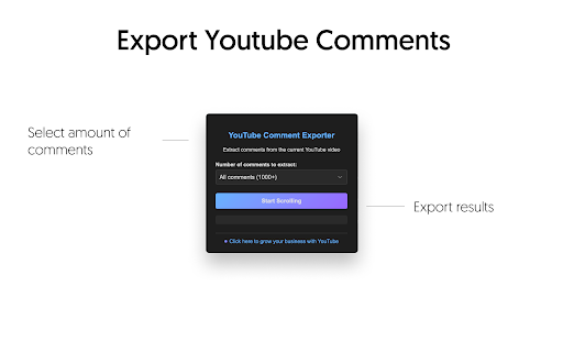 YouTube Comment Exporter screenshot 1