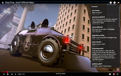 YouTube Comments Sidebar screenshot 1