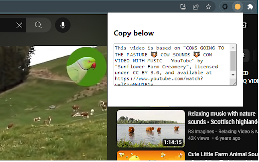 Youtube Creative Commons Credit Attribution screenshot 1