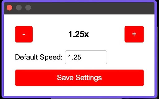 YouTube Default Speed screenshot 1