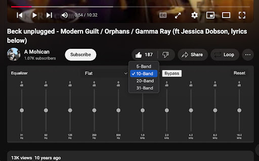 YouTube EQ (Equalizer) screenshot 1