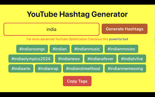 YouTube HashTag Generator screenshot 1