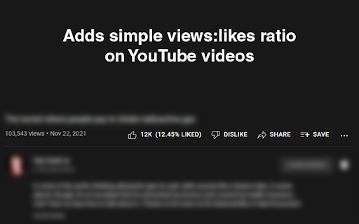 YouTube Likes Ratio screenshot 1