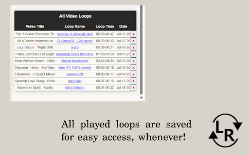 YouTube Loop Repeater: Music Practice Tool screenshot 1