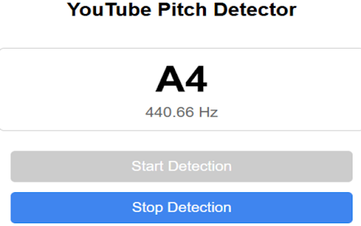 YouTube Pitch Detector screenshot 1