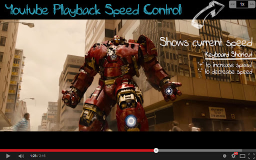 Youtube Playback Speed Control screenshot 1