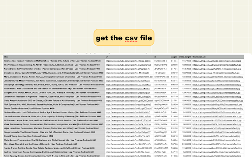 YouTube Playlist Exporter screenshot 1