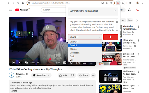 YouTube SummarAIze screenshot 1
