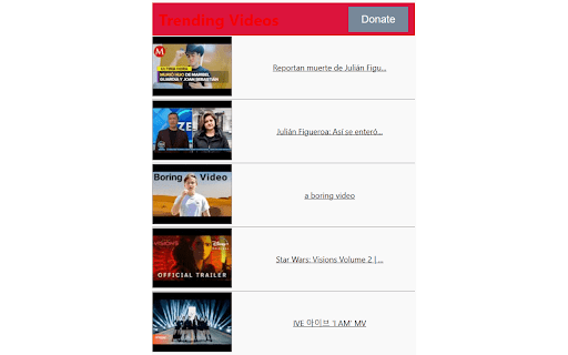 Youtube Trending Videos screenshot 1