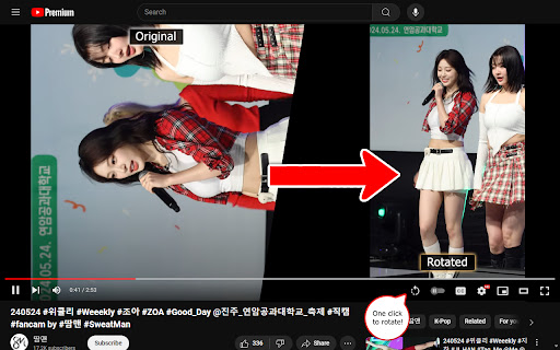 YouTube Video Rotate screenshot 1