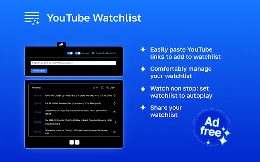 YouTube Watchlist screenshot 1