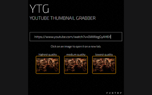 ytg - youtube thumbnail grabber screenshot 1