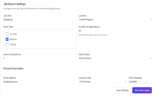 ZappyApply - Automated Job Applications screenshot 1